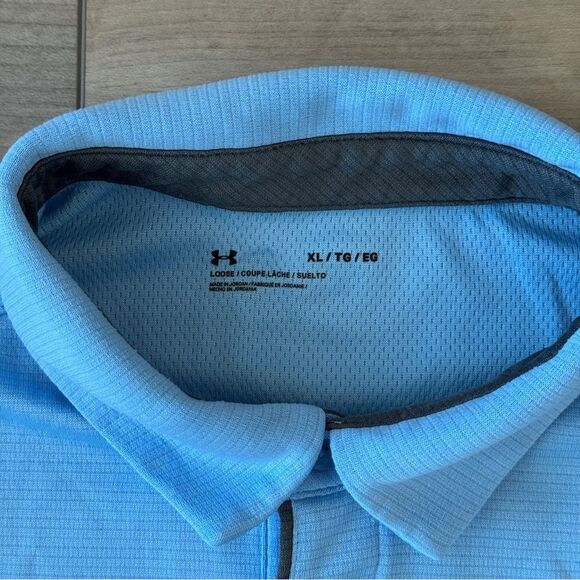 Under Armour Men's Light Blue Polo Shirt - Picture 3 of 5